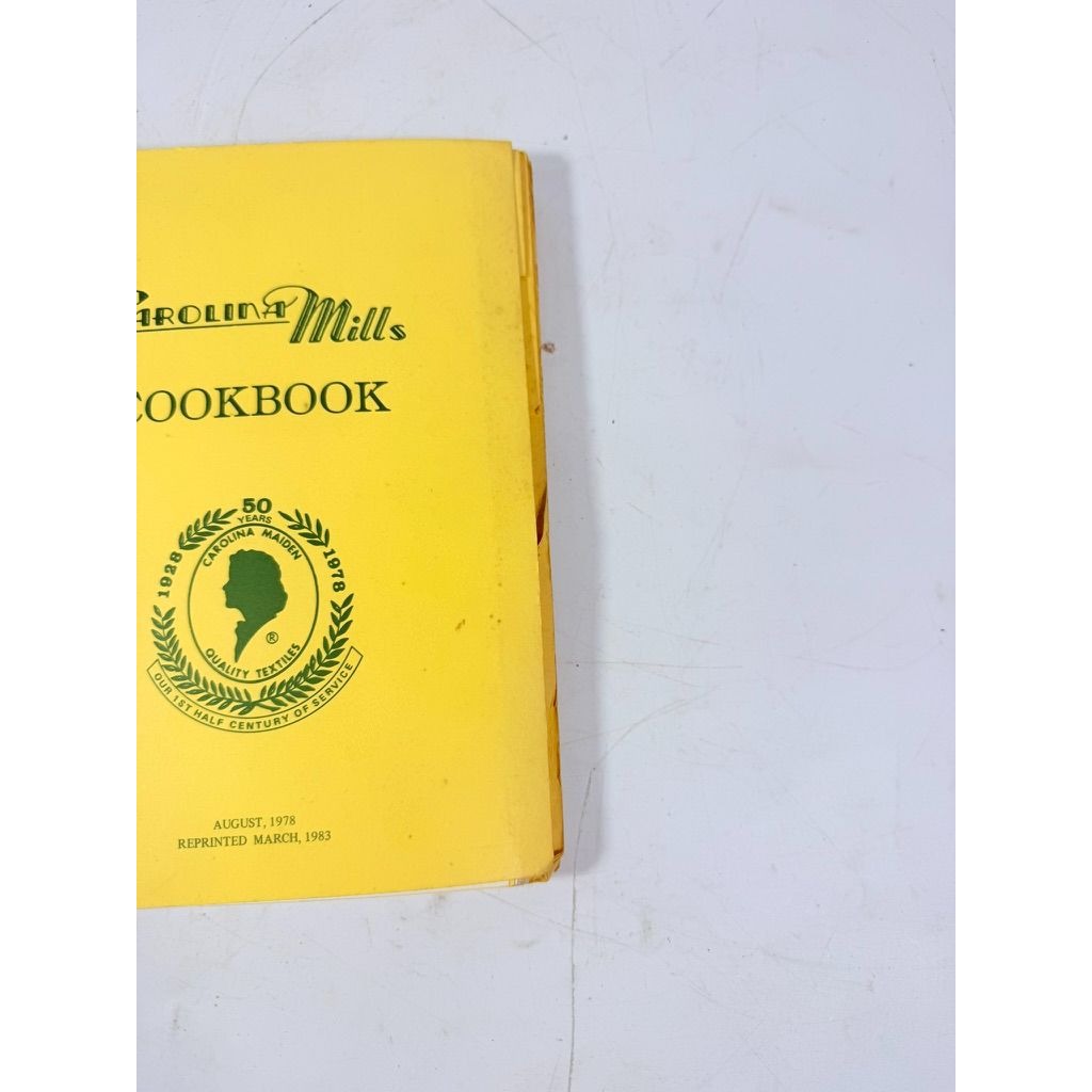 Vintage Cookbook Carolina Mills 1983 Cookbook Knitting Mill North Carolina Appalachia Recipes