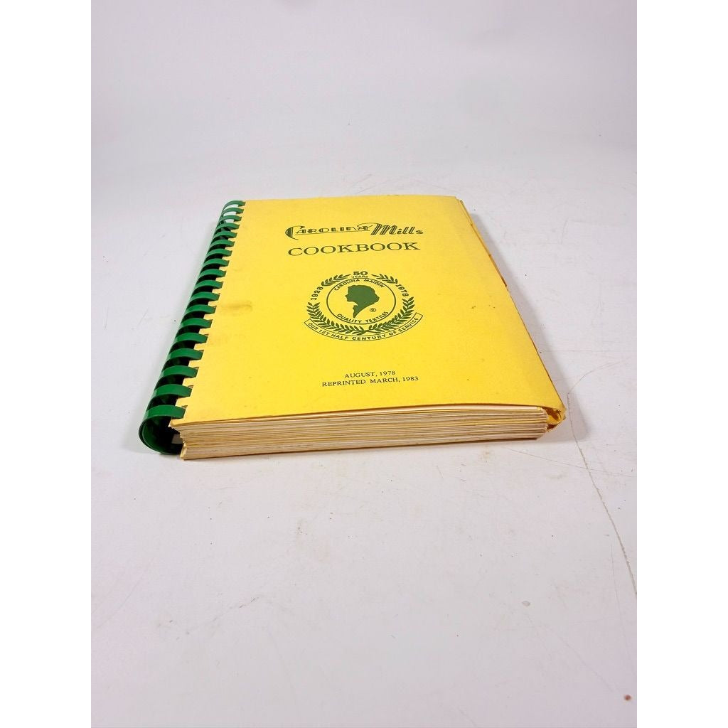 Vintage Cookbook Carolina Mills 1983 Cookbook Knitting Mill North Carolina Appalachia Recipes