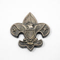 Paperweight Boy Scouts of America Fleur-de-Lis Felt Back Office Desk Decor Collectible Accents Heavy Metal