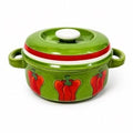 Covered Casserole Georges Briard La Salade Green Porcelain Red Peppers Decorative Replacement China Cookware Bakeware Kitcheware