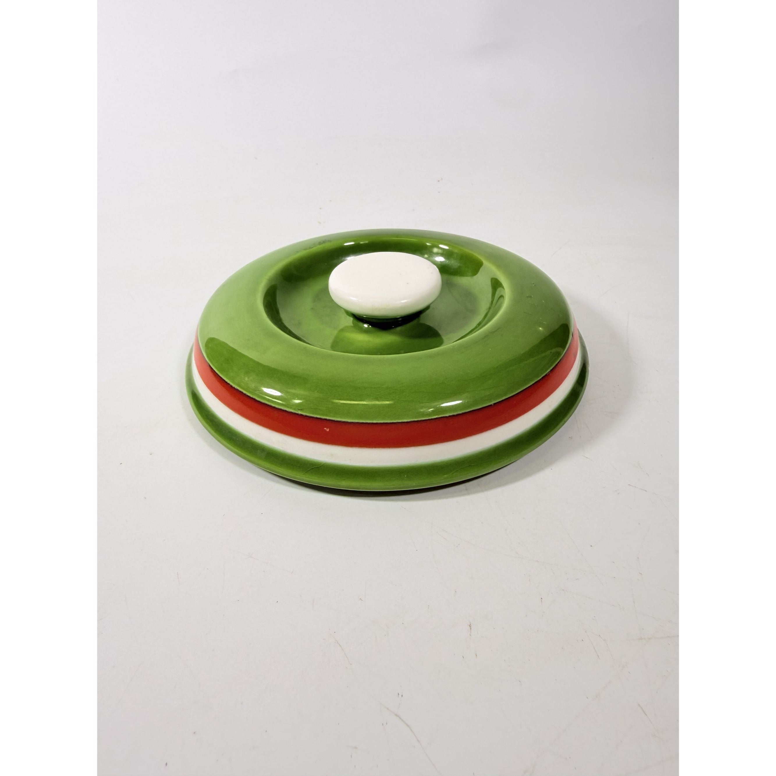 Covered Casserole Georges Briard La Salade Green Porcelain Red Peppers Decorative Replacement China Cookware Bakeware Kitcheware