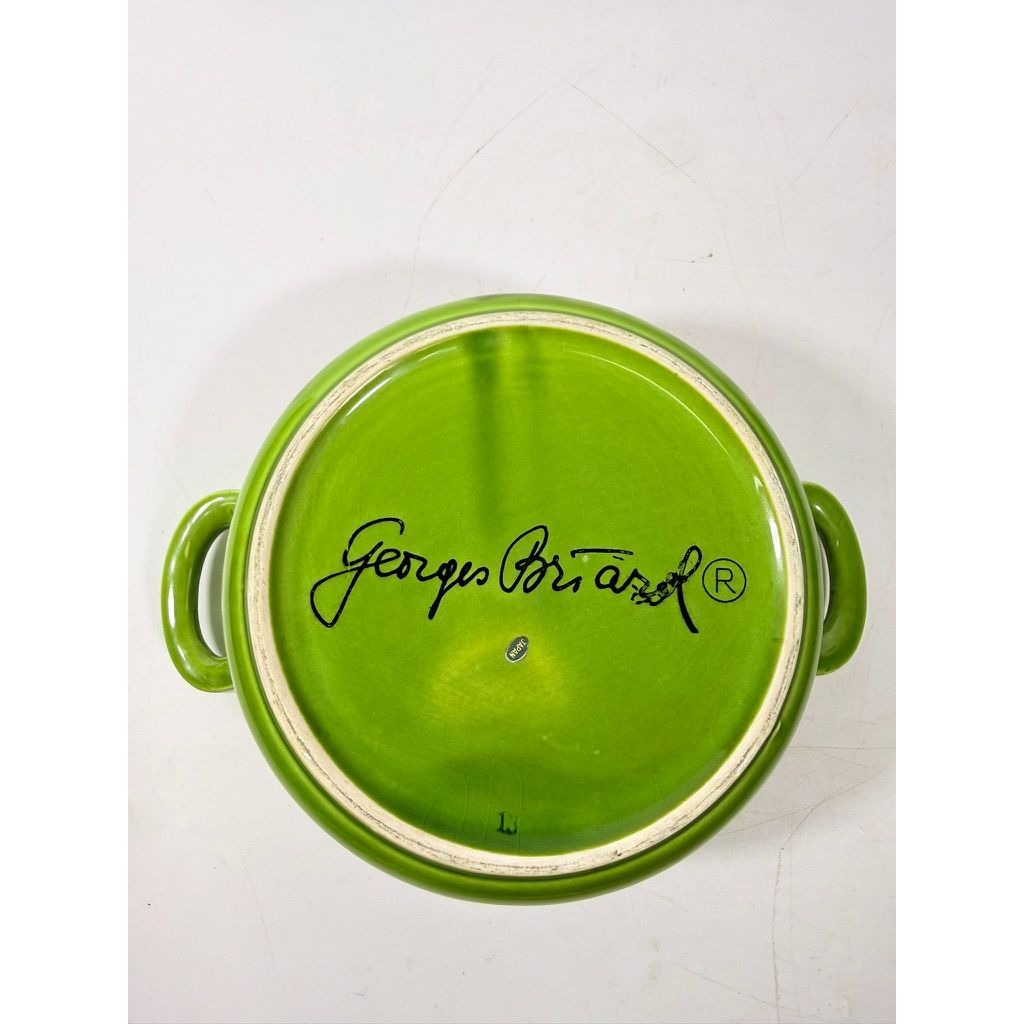 Covered Casserole Georges Briard La Salade Green Porcelain Red Peppers Decorative Replacement China Cookware Bakeware Kitcheware