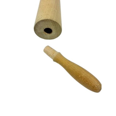 Wooden Hand Turned Rolling Pin Vintage Kitchen Decor Utensils Farmhouse Cottage Granny Core Removeable Pins Baking Cooking Tools