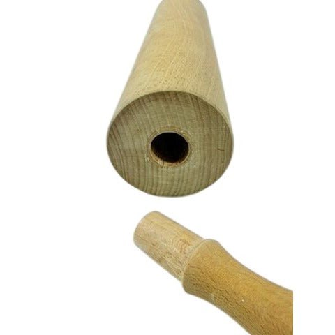 Wooden Hand Turned Rolling Pin Vintage Kitchen Decor Utensils Farmhouse Cottage Granny Core Removeable Pins Baking Cooking Tools