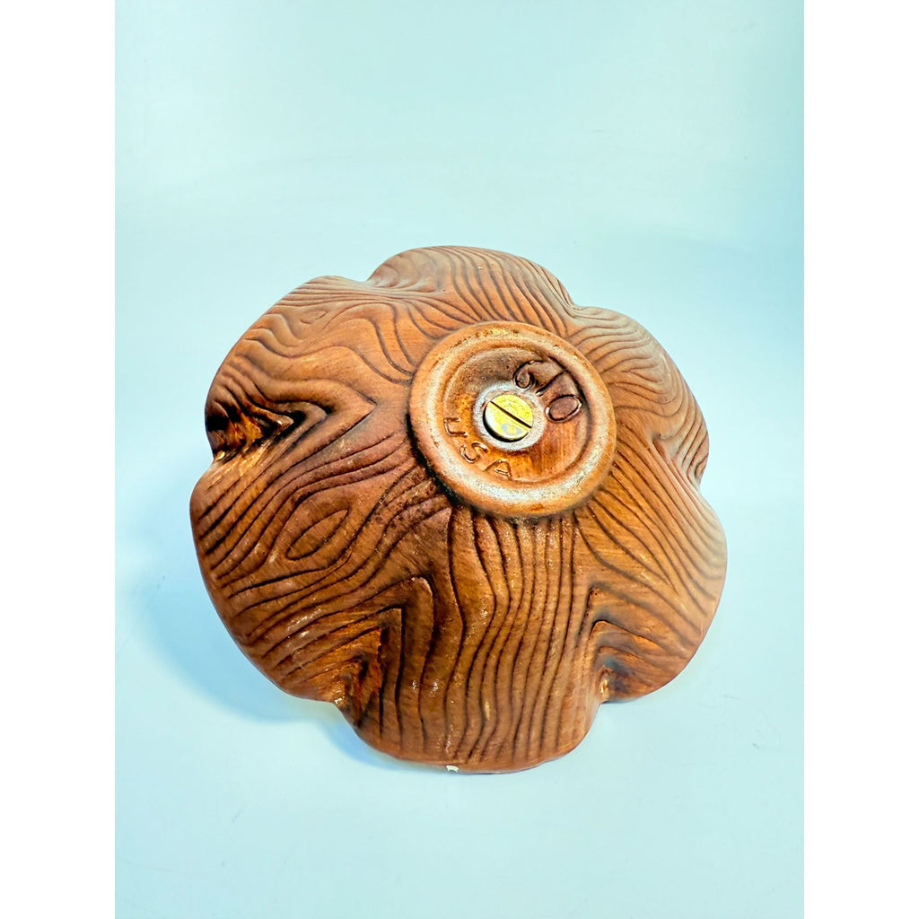 Tidbit Candy Nut Dish Handled  Sequoia Treasure Craft California Pottery 610 USA Orange  Peach Serveware Mid Century Retro Lava