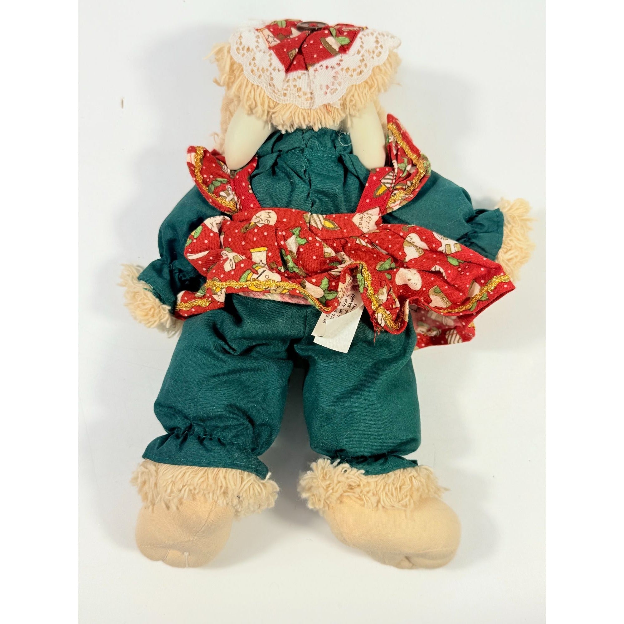 Hip and Hop Bunny Rabbit Stuffed Christmas House of Lloyd Hip & Hop Bunny Holiday Seasonal Decor Porcelain Collectiblie Nostagia Colorful