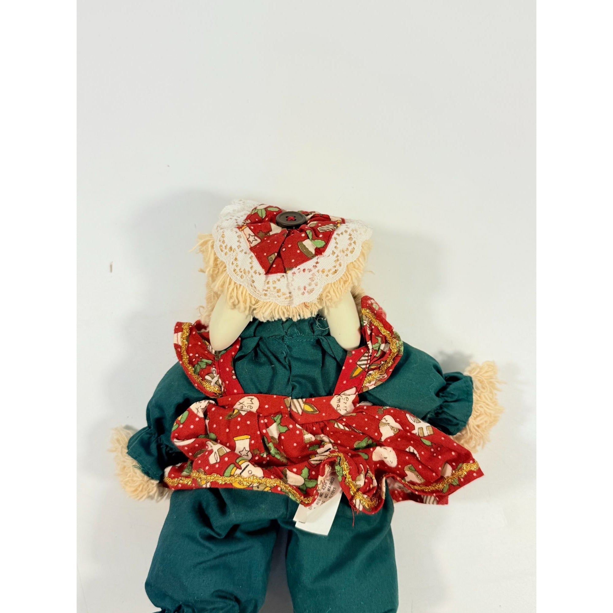 Hip and Hop Bunny Rabbit Stuffed Christmas House of Lloyd Hip & Hop Bunny Holiday Seasonal Decor Porcelain Collectiblie Nostagia Colorful