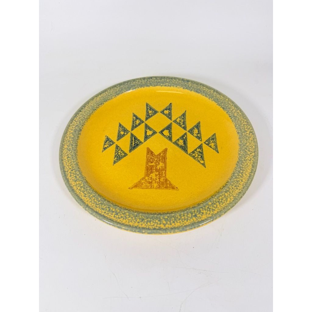 Stoneware Dinner Plates Pfaltzgraff Mafa America Quilt Block Set Of 7 Vintage Farmhouse Primitive Country Replacement China