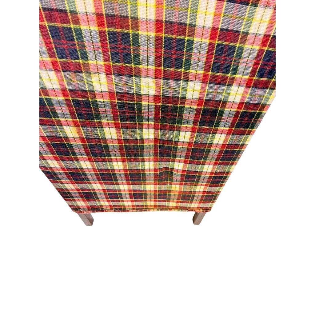 Doll Wingback Chair The Tender Art 18" Navy Blue Red Plaid Chair Bears