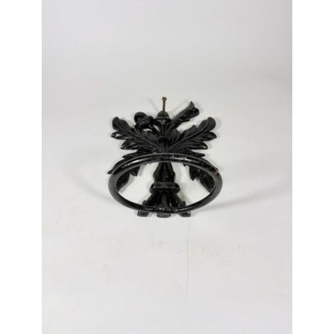 Wall Bracket Cast Iron Floral Flower Pot Holder Sconce Leaf Acorn Motif Vintage Antique Outdoor Home Decor Decorative Accents