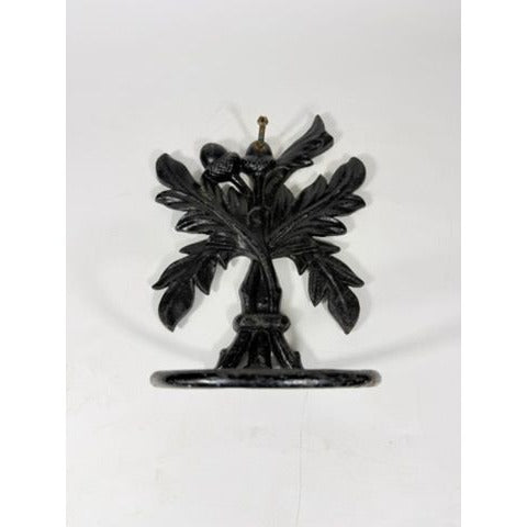 Wall Bracket Cast Iron Floral Flower Pot Holder Sconce Leaf Acorn Motif Vintage Antique Outdoor Home Decor Decorative Accents