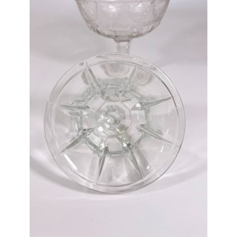 Lidded Compote EAPG National glass Company Teardrop and Tassel Antique Lid Dommed Pressed Glass Candy Dish Covered Replacement Glassware