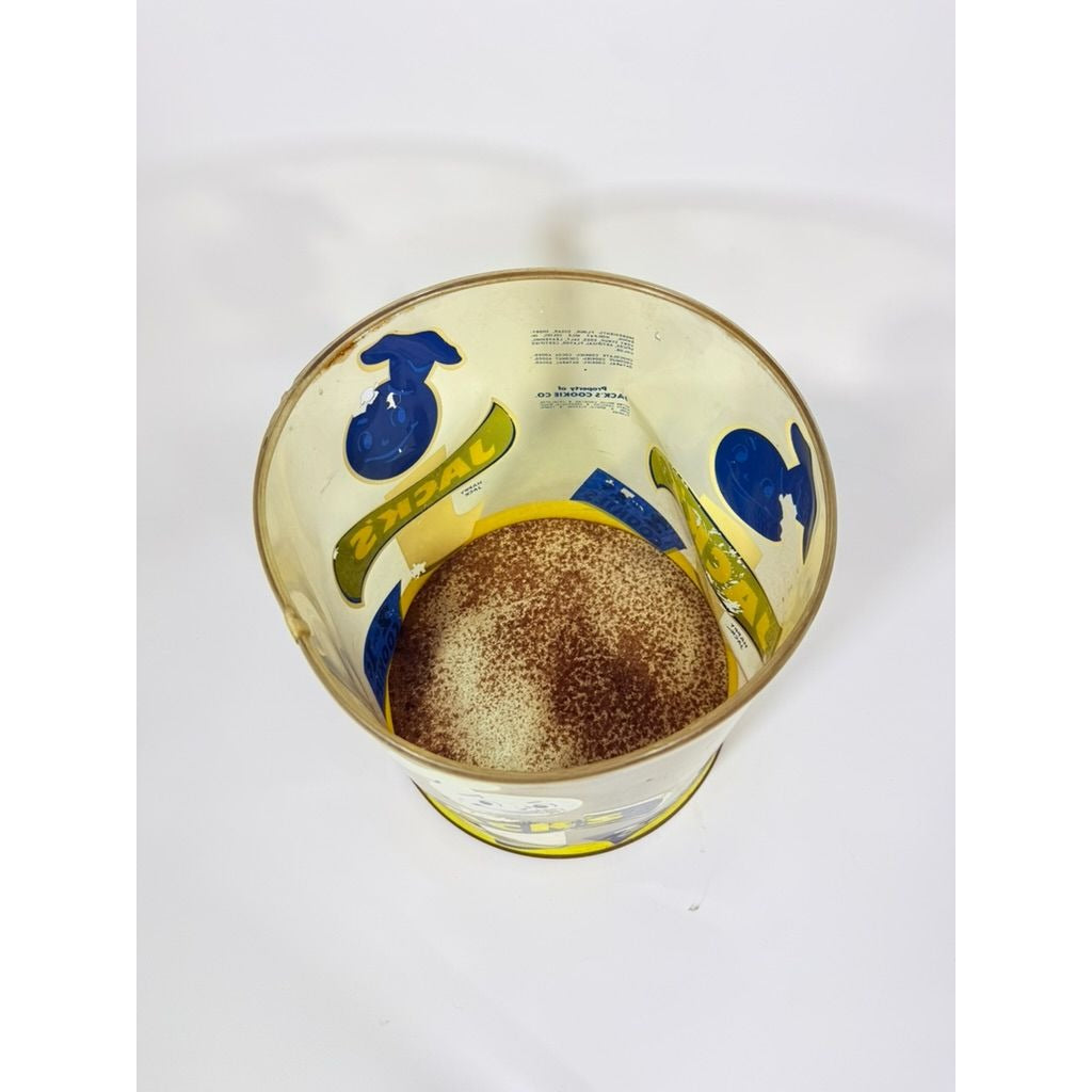 Store Display Bulk Container Jar Happy Jack's Cookie Company Plastic 2 for 1 Cent Collectible Grocery Vintage Mid Century