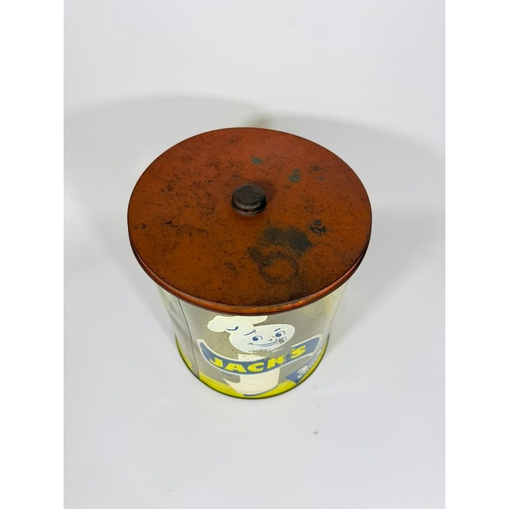 Store Display Bulk Container Jar Happy Jack's Cookie Company Plastic 2 for 1 Cent Collectible Grocery Vintage Mid Century