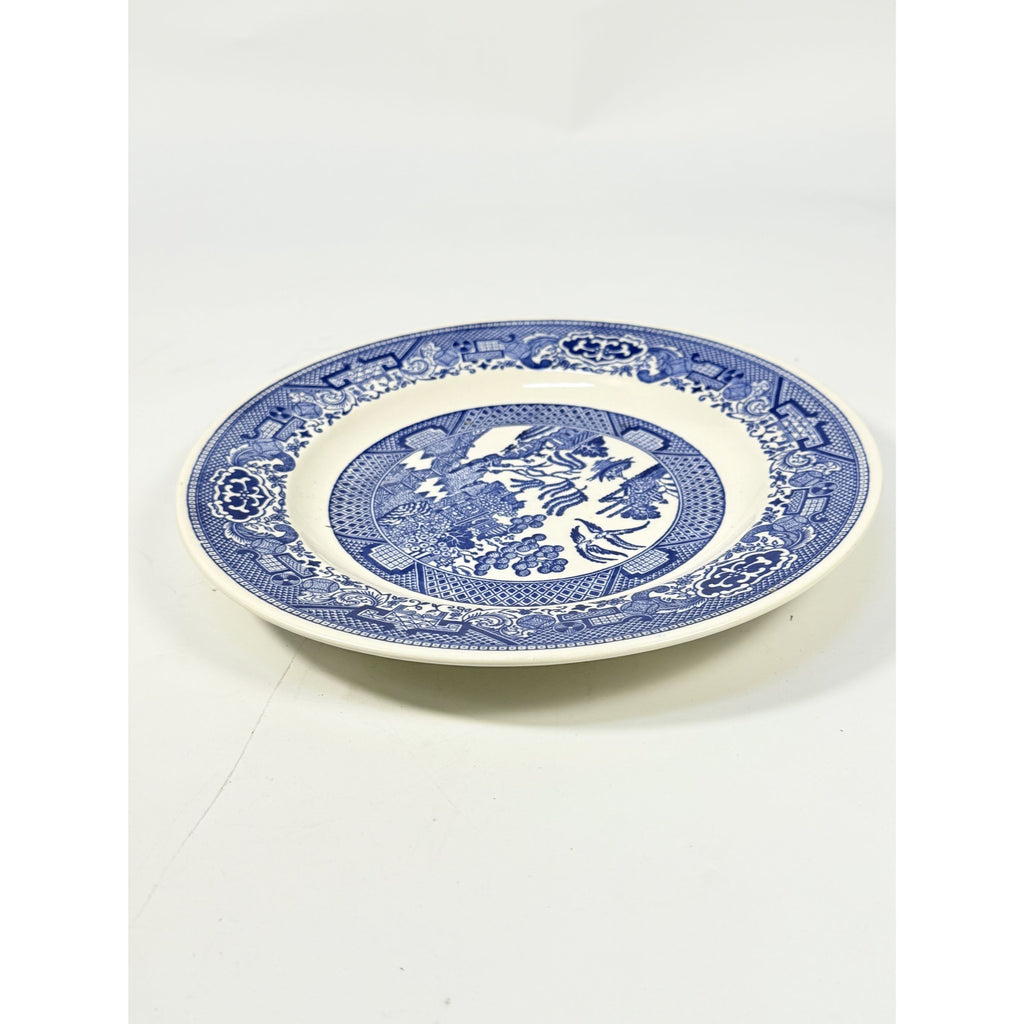 Luncheon Side Plate Vintage Blue Willow Ware Royal USA 9" Chinosiere Replacement China Oriental Traditional Gallery Wall