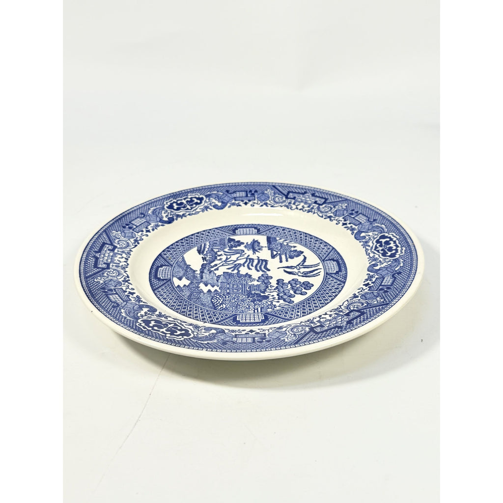 Luncheon Side Plate Vintage Blue Willow Ware Royal USA 9" Chinosiere Replacement China Oriental Traditional Gallery Wall