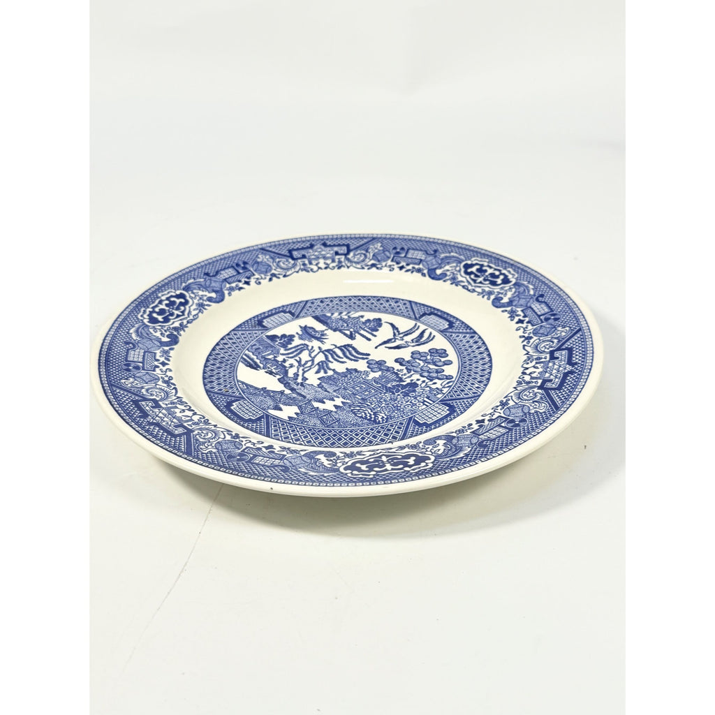 Luncheon Side Plate Vintage Blue Willow Ware Royal USA 9" Chinosiere Replacement China Oriental Traditional Gallery Wall