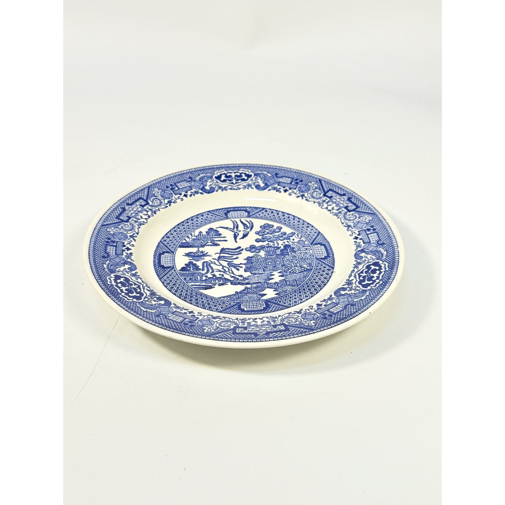 Luncheon Side Plate Vintage Blue Willow Ware Royal USA 9" Chinosiere Replacement China Oriental Traditional Gallery Wall