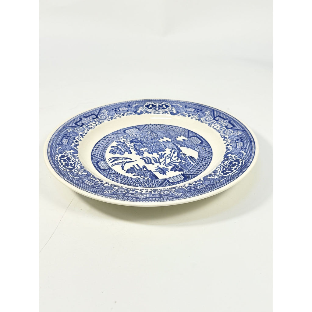Luncheon Side Plate Vintage Blue Willow Ware Royal USA 9" Chinosiere Replacement China Oriental Traditional Gallery Wall