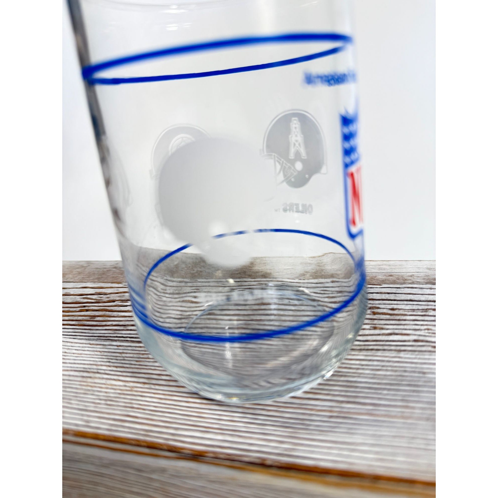 Drinking Tea Water Glasses American Football Conference Western Central Eastern Sports Team Vintage Man Cave Barware Drinkware NFL Collector