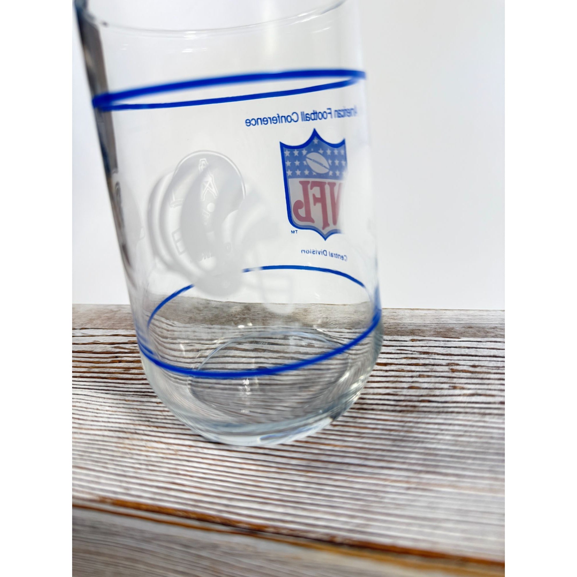 Drinking Tea Water Glasses American Football Conference Western Central Eastern Sports Team Vintage Man Cave Barware Drinkware NFL Collector