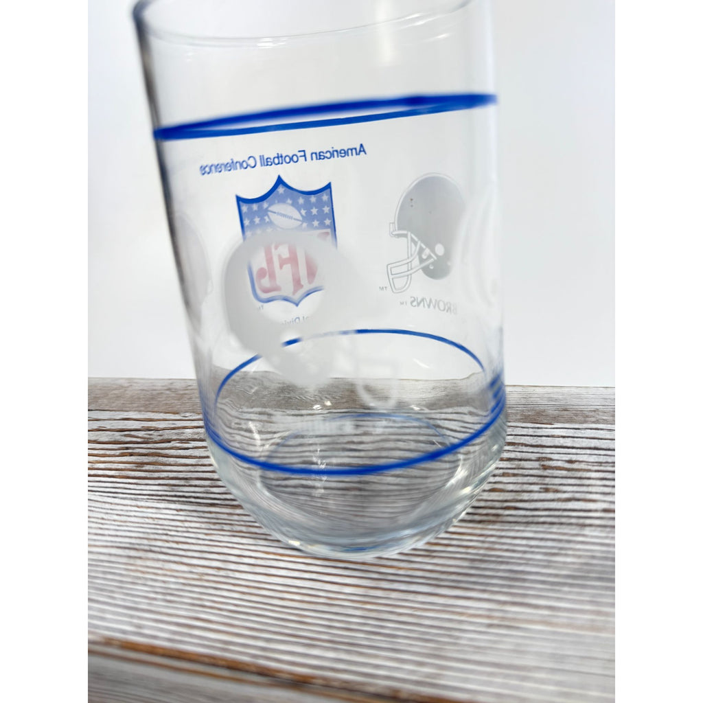 Drinking Tea Water Glasses American Football Conference Western Central Eastern Sports Team Vintage Man Cave Barware Drinkware NFL Collector