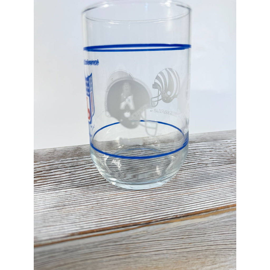 Drinking Tea Water Glasses American Football Conference Western Central Eastern Sports Team Vintage Man Cave Barware Drinkware NFL Collector