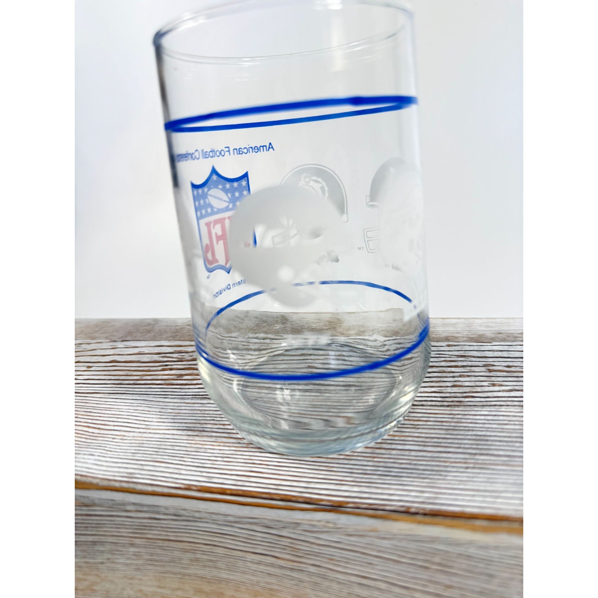 Drinking Tea Water Glasses American Football Conference Western Central Eastern Sports Team Vintage Man Cave Barware Drinkware NFL Collector