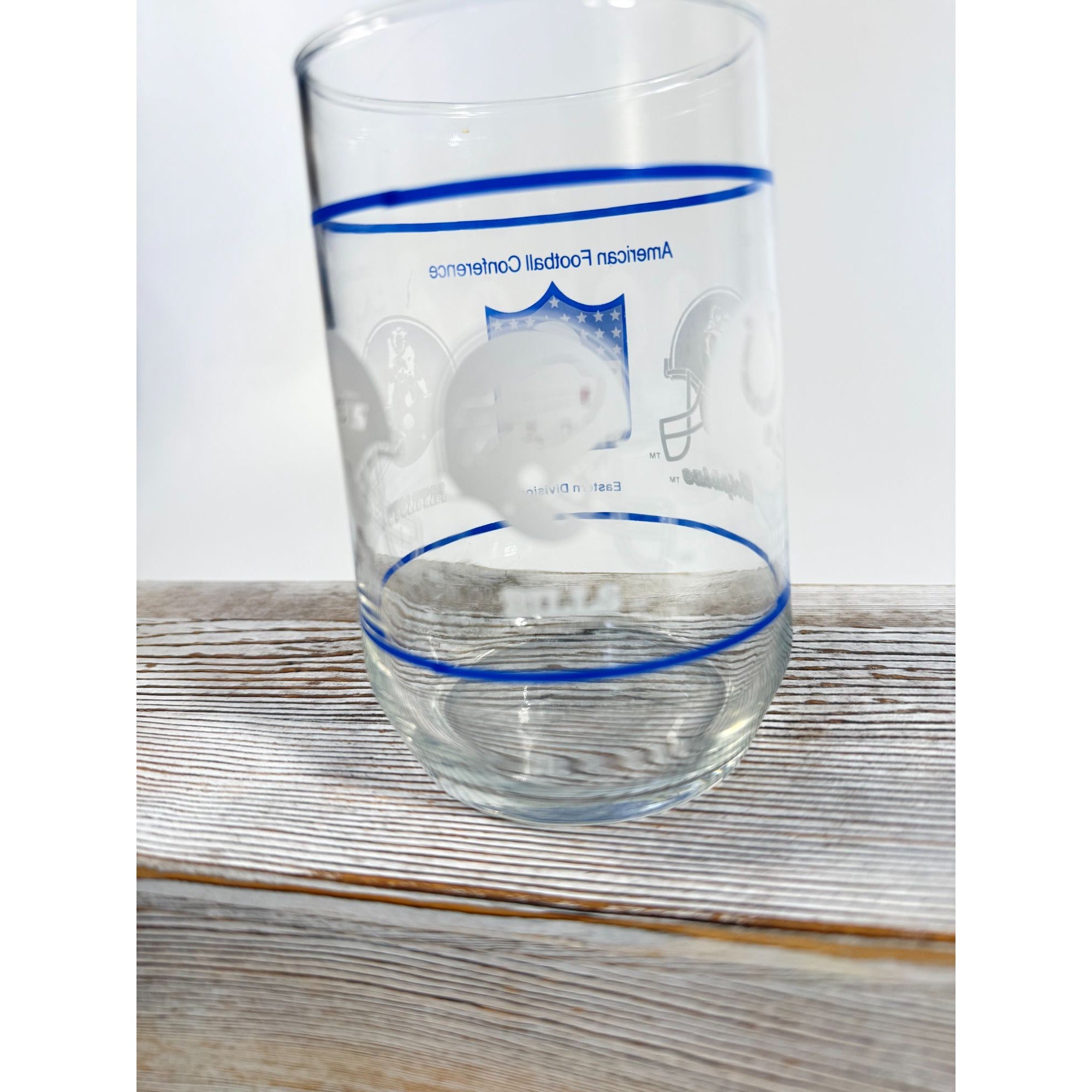 Drinking Tea Water Glasses American Football Conference Western Central Eastern Sports Team Vintage Man Cave Barware Drinkware NFL Collector