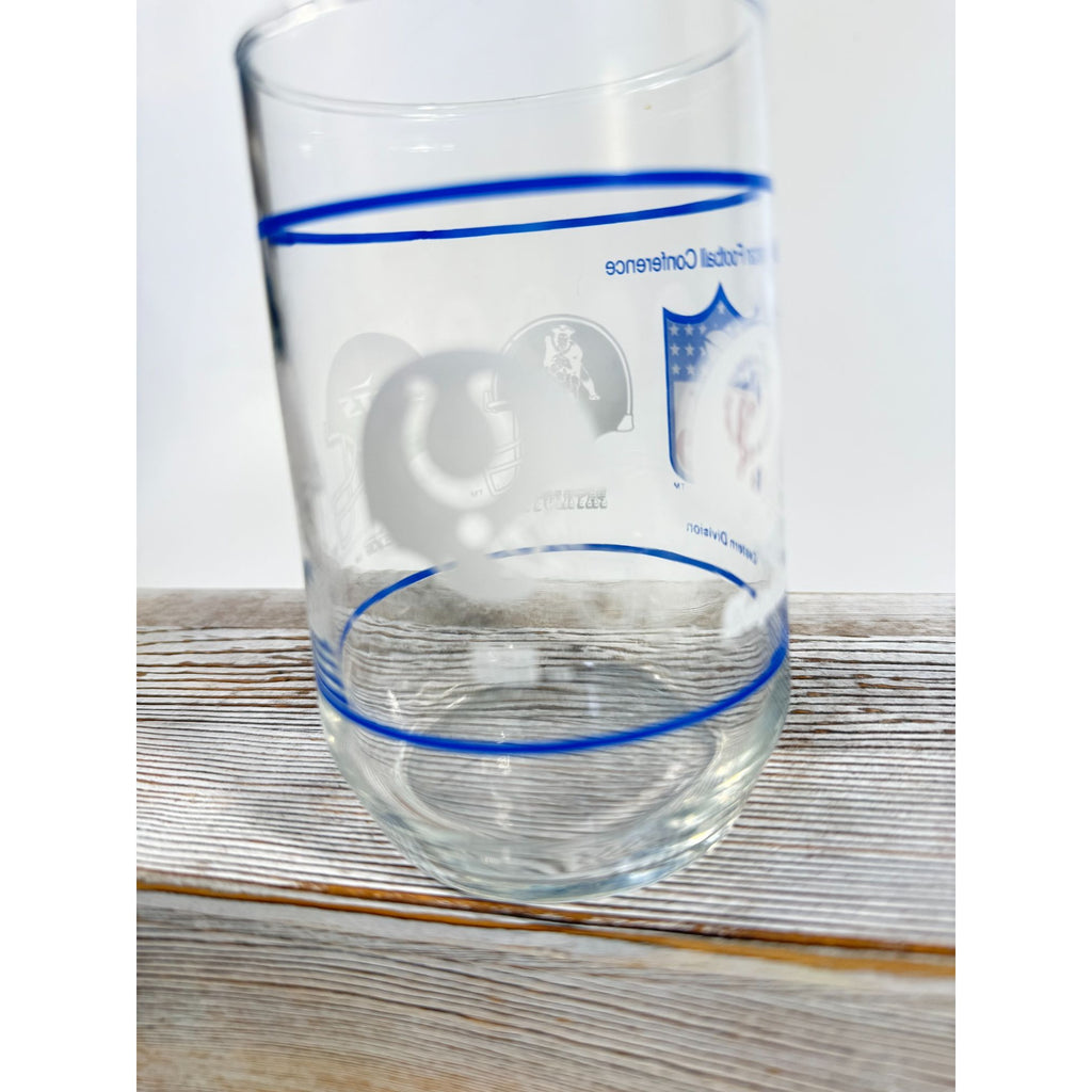 Drinking Tea Water Glasses American Football Conference Western Central Eastern Sports Team Vintage Man Cave Barware Drinkware NFL Collector