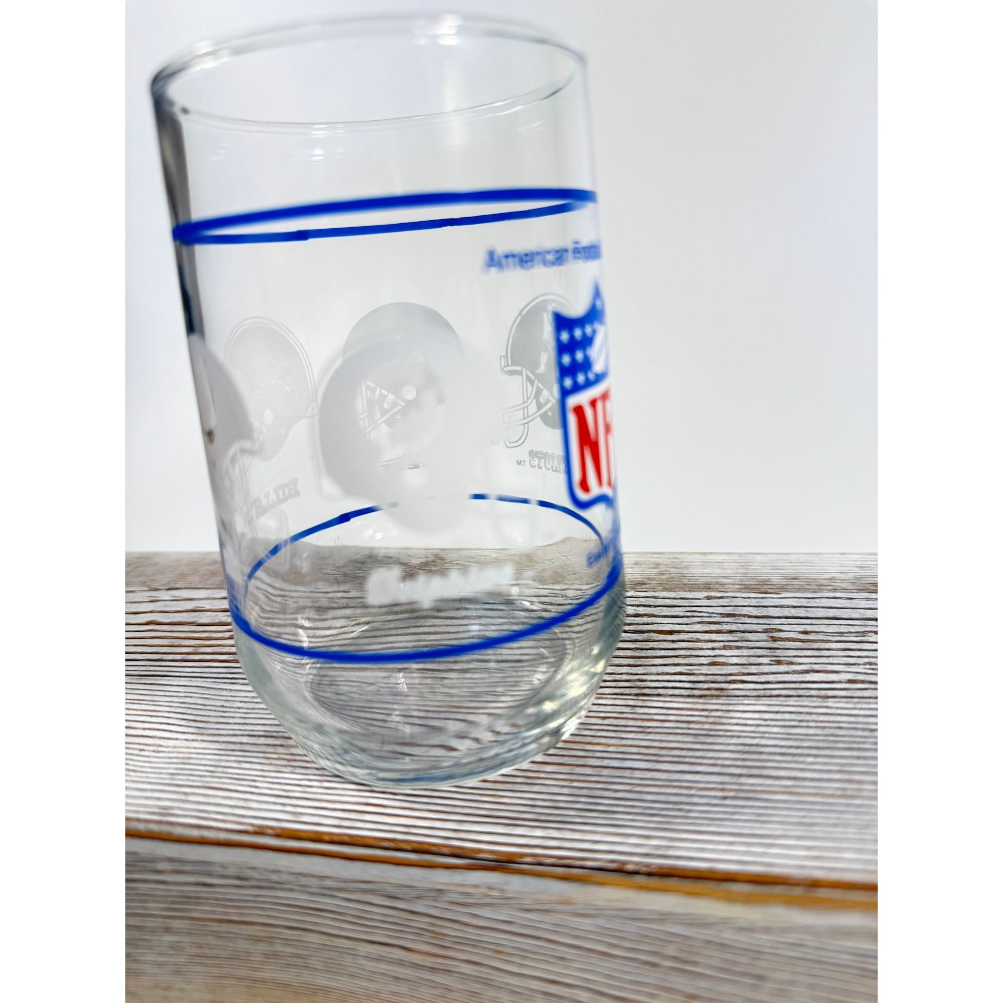 Drinking Tea Water Glasses American Football Conference Western Central Eastern Sports Team Vintage Man Cave Barware Drinkware NFL Collector
