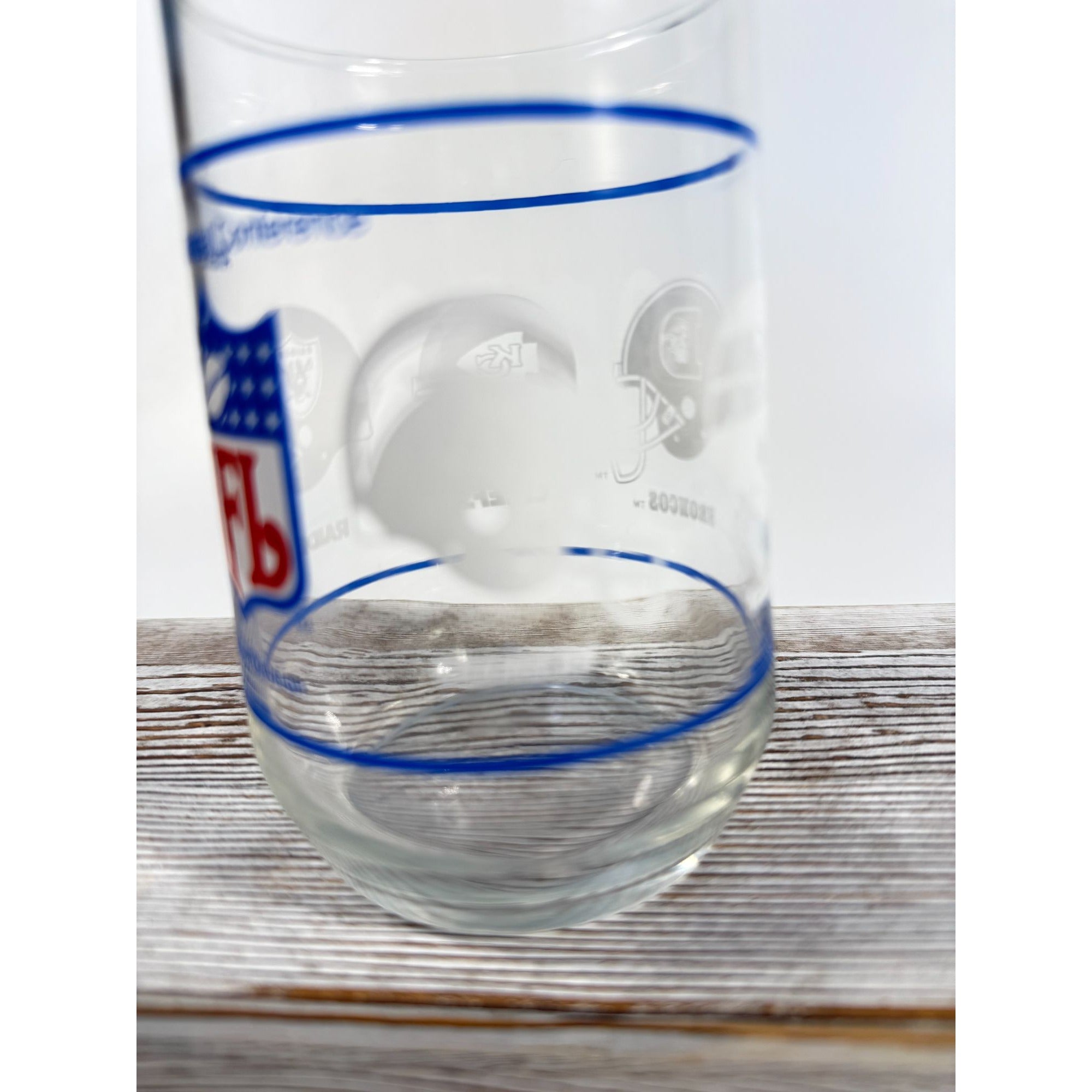 Drinking Tea Water Glasses American Football Conference Western Central Eastern Sports Team Vintage Man Cave Barware Drinkware NFL Collector