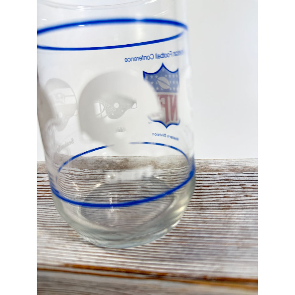 Drinking Tea Water Glasses American Football Conference Western Central Eastern Sports Team Vintage Man Cave Barware Drinkware NFL Collector