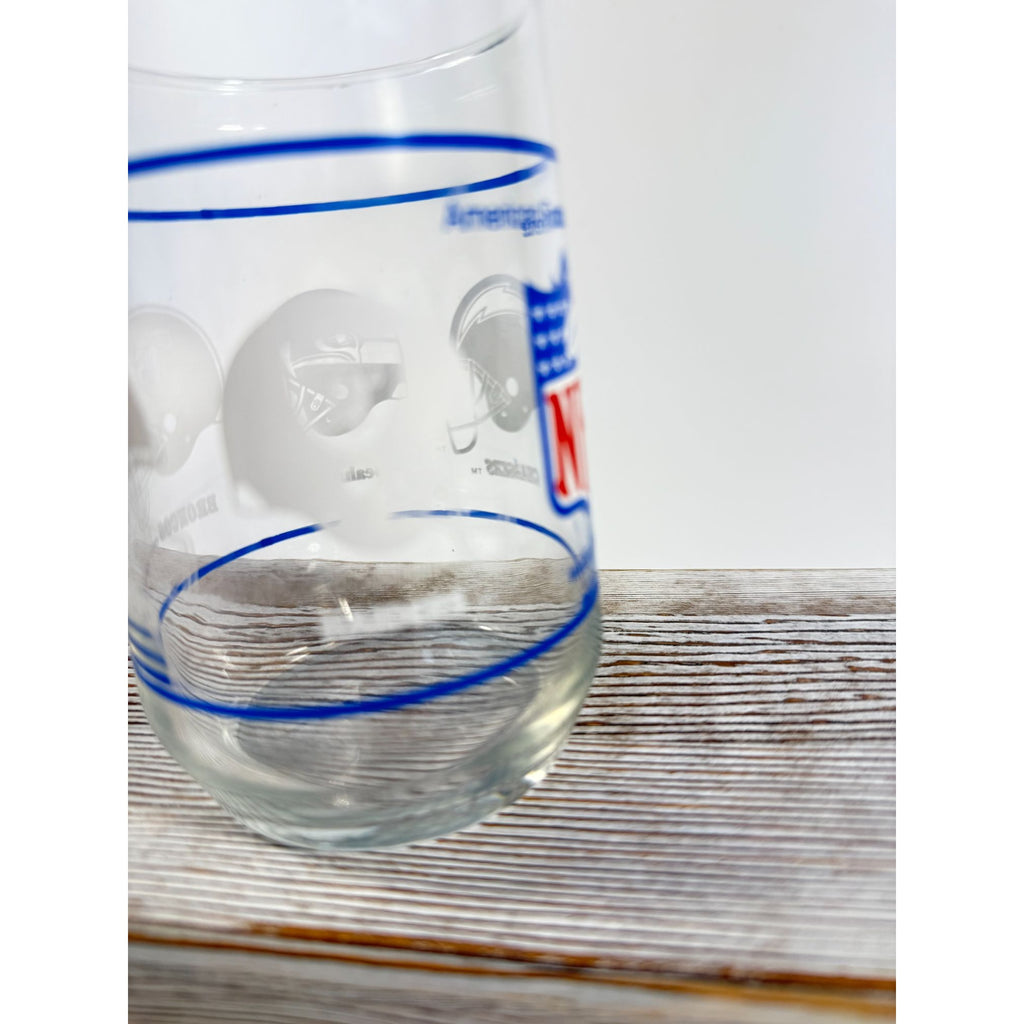 Drinking Tea Water Glasses American Football Conference Western Central Eastern Sports Team Vintage Man Cave Barware Drinkware NFL Collector