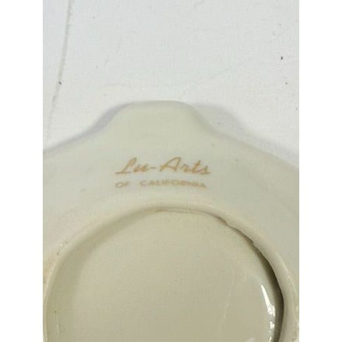 Tea Bag Holder Let me Hold your Tea Bag Lu Arts of California Ceramic Hand Painted Gold Letters Rest Vintage Unique Gift Dainty Barware