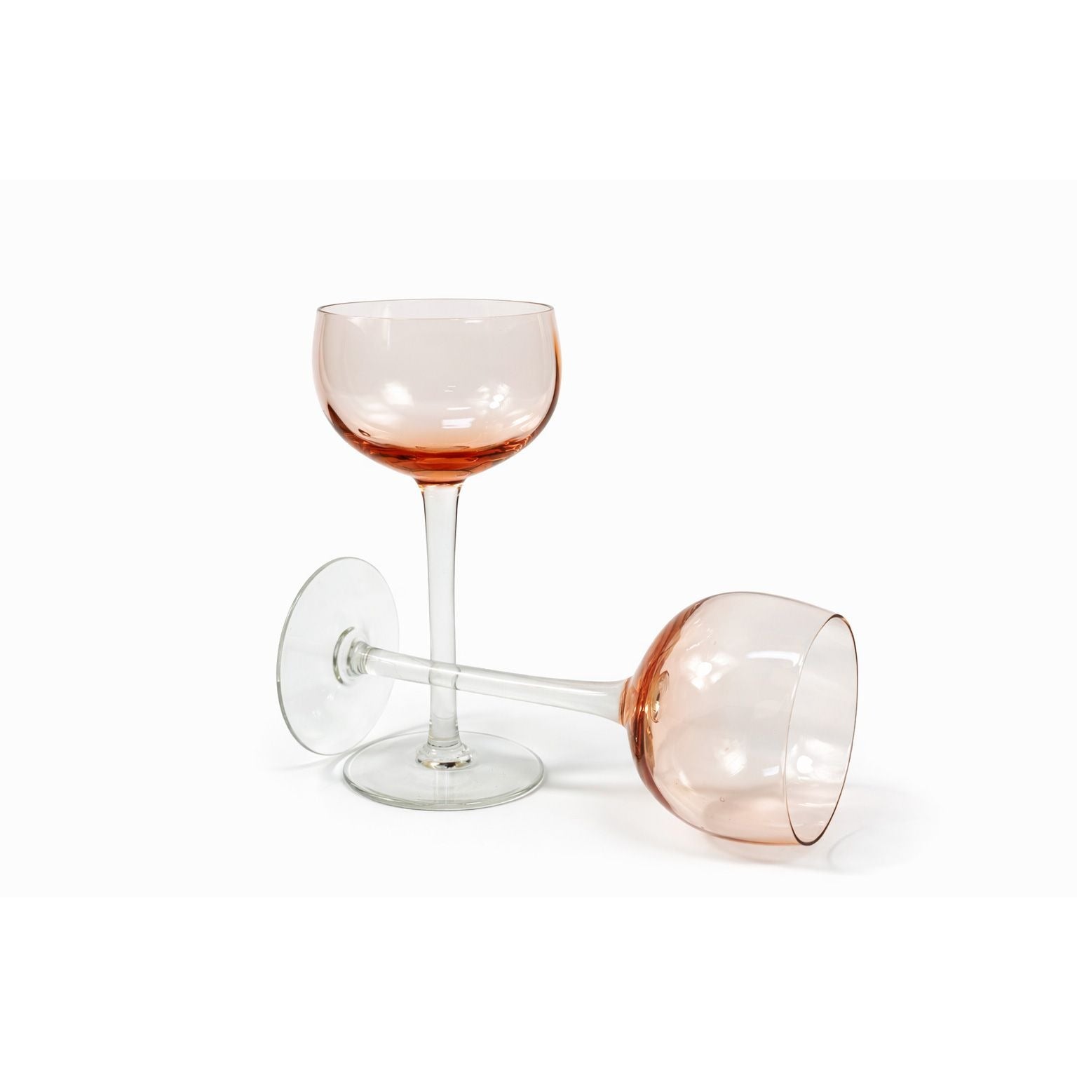 Cordial Glasses Pink Stemware 4 oz Vintage Bubble Glass Replacement Glassware Barware Hostess Party Champagne Wine