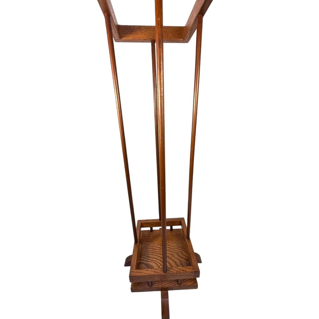 Umbrella Stand Walking Stick Wooden Arts and Crafts Mission Handmade Vintage Hallway Foyer Mud Room Home Decor Decorative Accents