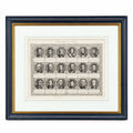 Portrait Engraving Framed Antique French Marshals 19th c Napoleonic Military Art Carle Vernet Campagnes des Français Historical Wall Decor
