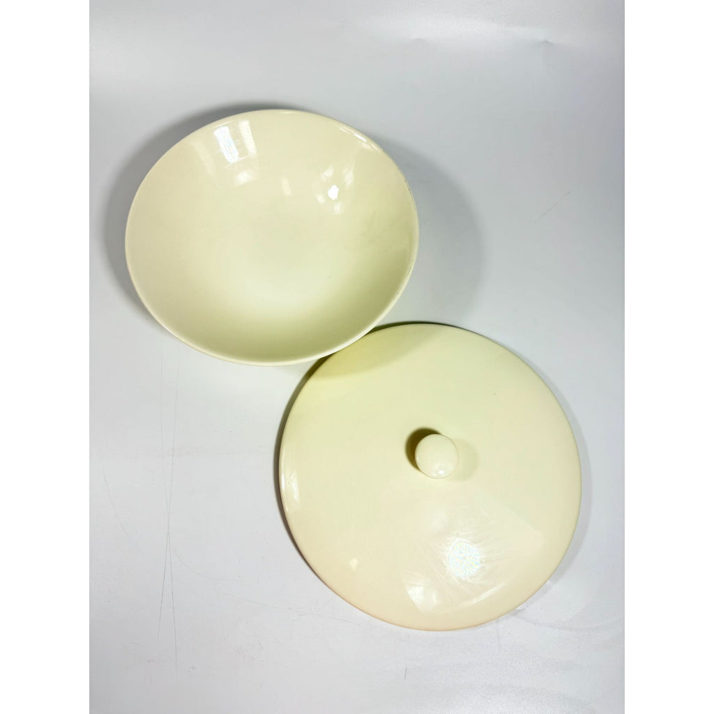 Casserole Dish Covered Cream Edwin Knowles Mid Century Atomic Retro USA Made 52-1 Replacement China Serveware Neutral Vegtable Side Dish