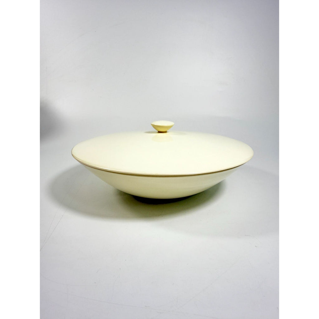 Casserole Dish Covered Cream Edwin Knowles Mid Century Atomic Retro USA Made 52-1 Replacement China Serveware Neutral Vegtable Side Dish
