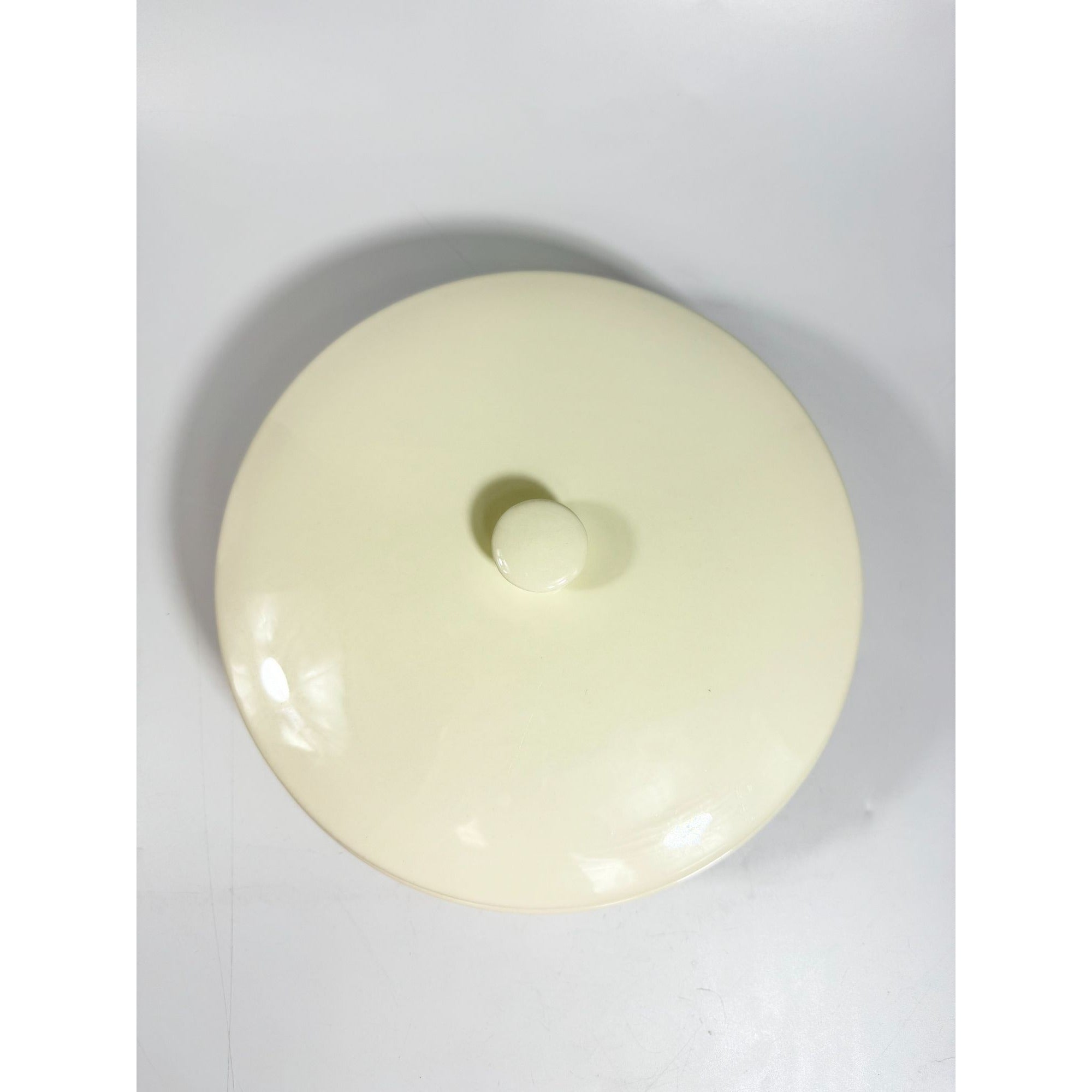 Casserole Dish Covered Cream Edwin Knowles Mid Century Atomic Retro USA Made 52-1 Replacement China Serveware Neutral Vegtable Side Dish