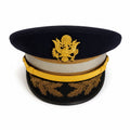 Military Cap Cold War US Army Senior Infantry Officers Service Visor Hat Dress Vans Bothers Cap Factory Major CB Butzer