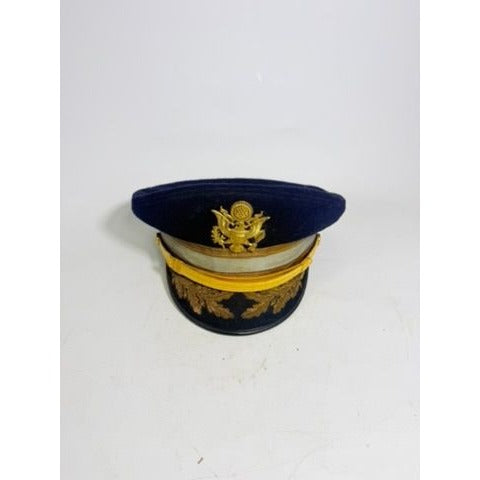 Military Cap Cold War US Army Senior Infantry Officers Service Visor Hat Dress Vans Bothers Cap Factory Major CB Butzer