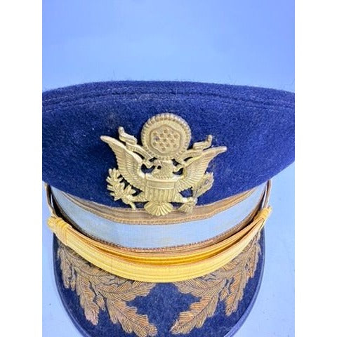 Military Cap Cold War US Army Senior Infantry Officers Service Visor Hat Dress Vans Bothers Cap Factory Major CB Butzer