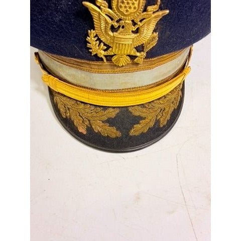 Military Cap Cold War US Army Senior Infantry Officers Service Visor Hat Dress Vans Bothers Cap Factory Major CB Butzer
