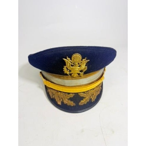 Military Cap Cold War US Army Senior Infantry Officers Service Visor Hat Dress Vans Bothers Cap Factory Major CB Butzer