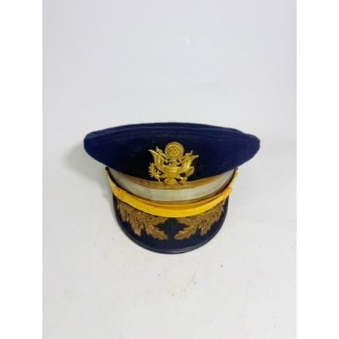 Military Cap Cold War US Army Senior Infantry Officers Service Visor Hat Dress Vans Bothers Cap Factory Major CB Butzer