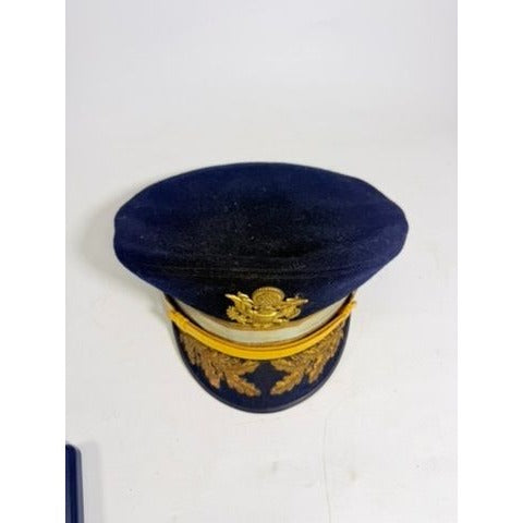 Military Cap Cold War US Army Senior Infantry Officers Service Visor Hat Dress Vans Bothers Cap Factory Major CB Butzer