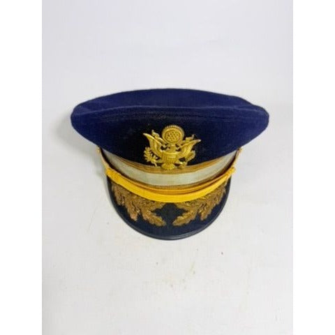 Military Cap Cold War US Army Senior Infantry Officers Service Visor Hat Dress Vans Bothers Cap Factory Major CB Butzer