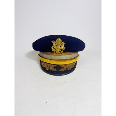 Military Cap Cold War US Army Senior Infantry Officers Service Visor Hat Dress Vans Bothers Cap Factory Major CB Butzer